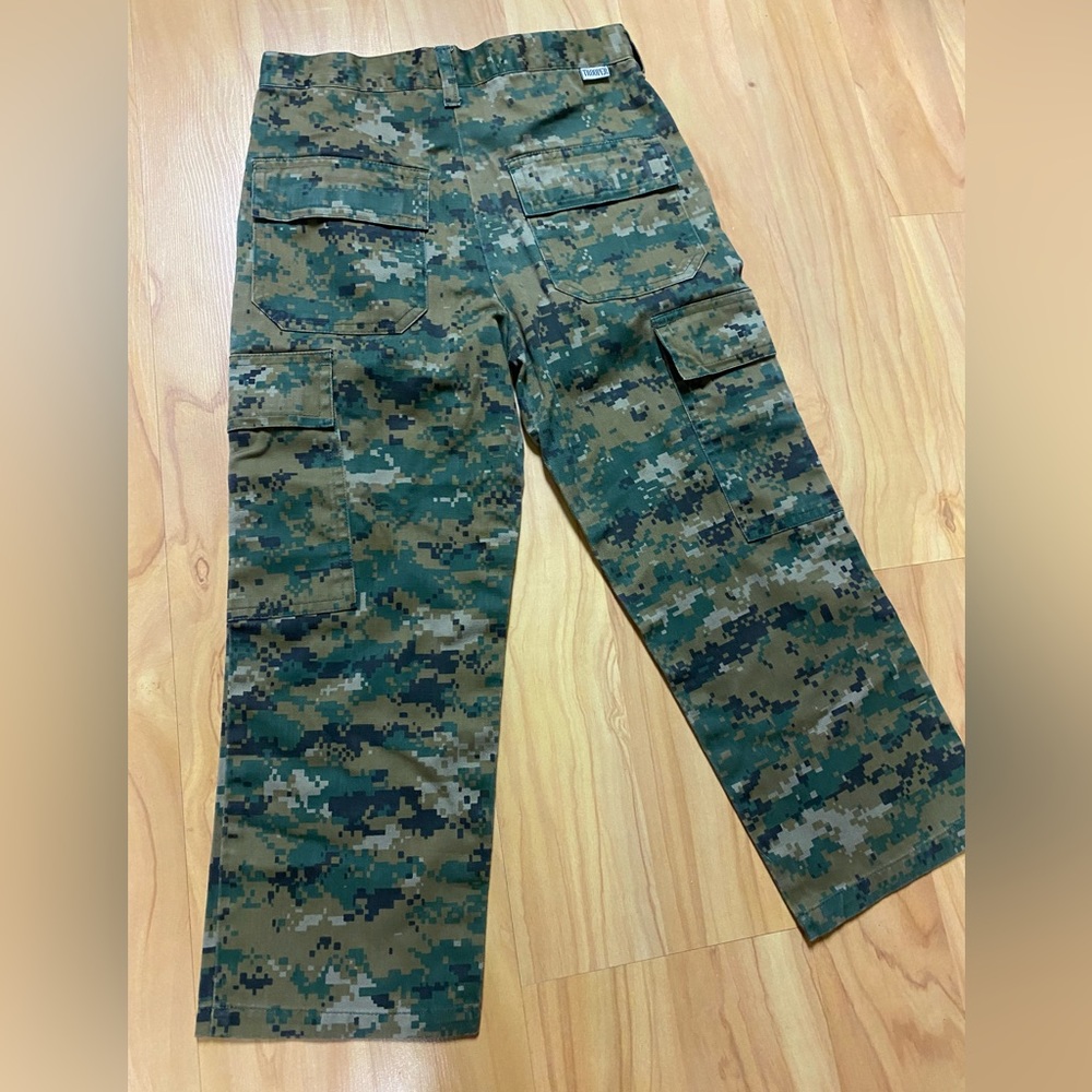 Boys Cargo Trooper Green Camo Pants 6 - Picture 6 of 7